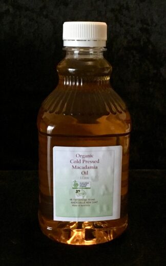 Organic Macadamia Oil - Cold Pressed - 1 Litre