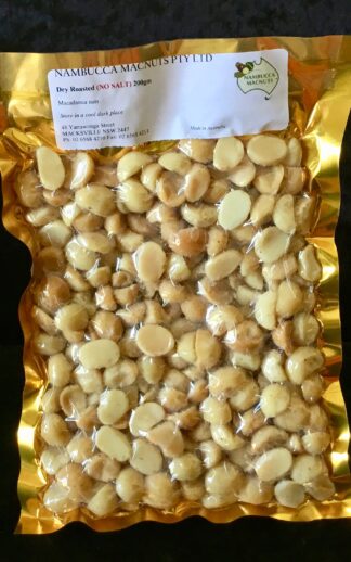 Dry Roasted (NO SALT) Macadamias - 200g