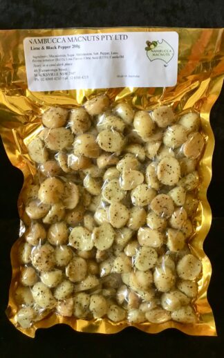 Lime & Black Pepper Macadamias - 200g