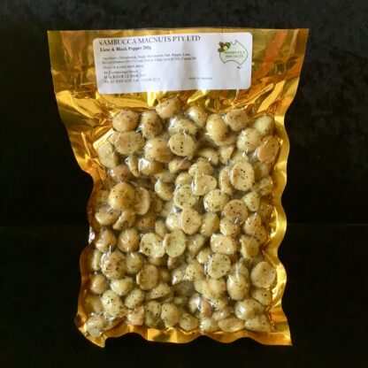 Lime & Black Pepper Macadamias - 200g