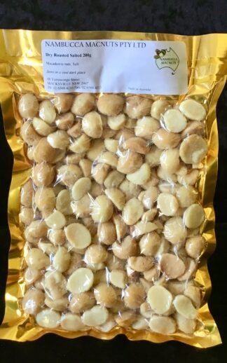 Dry Roasted Salted Macadamias - 200g